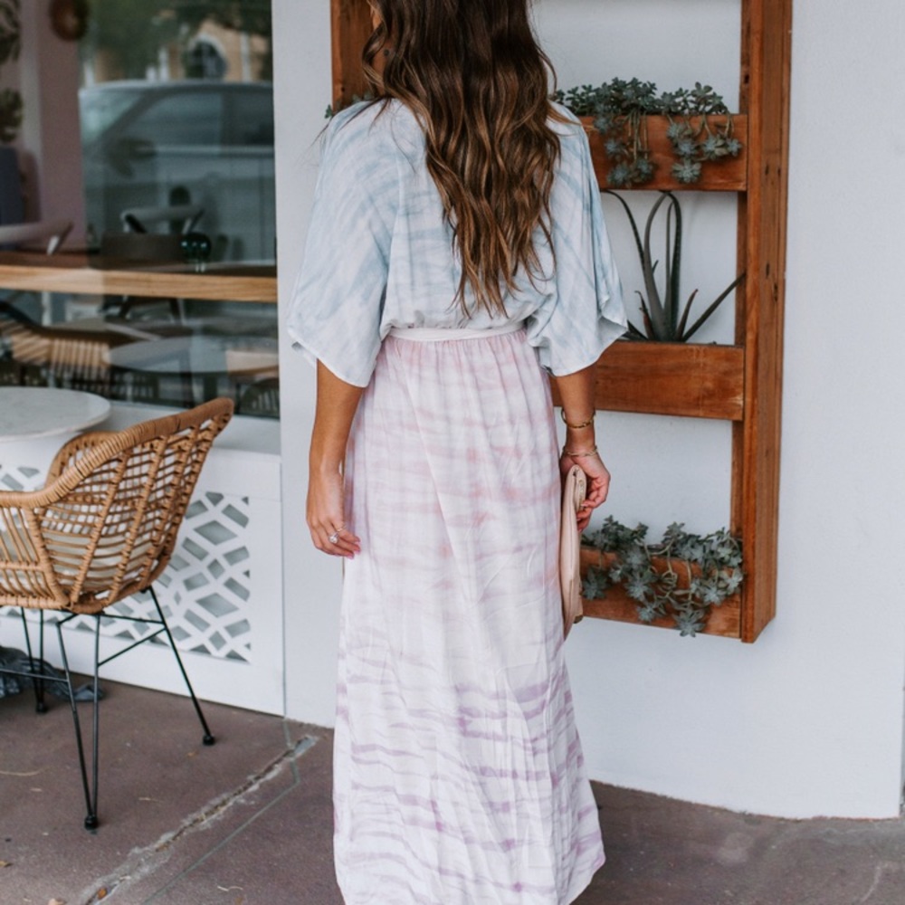 “Hip and Haute tie dye kimono maxi dress” - Picture 2 of 10